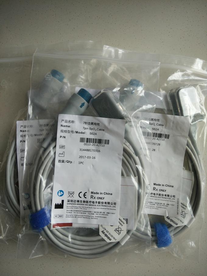 Mindray 562A SPO2 Extension Cable 0010-20-42710 7pin 2.5m
