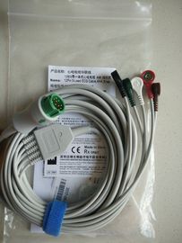 Mindray EA6251B 5-lead 12 Pin ECG Cable, Snap, AHA/040-000961-00  Leadwires